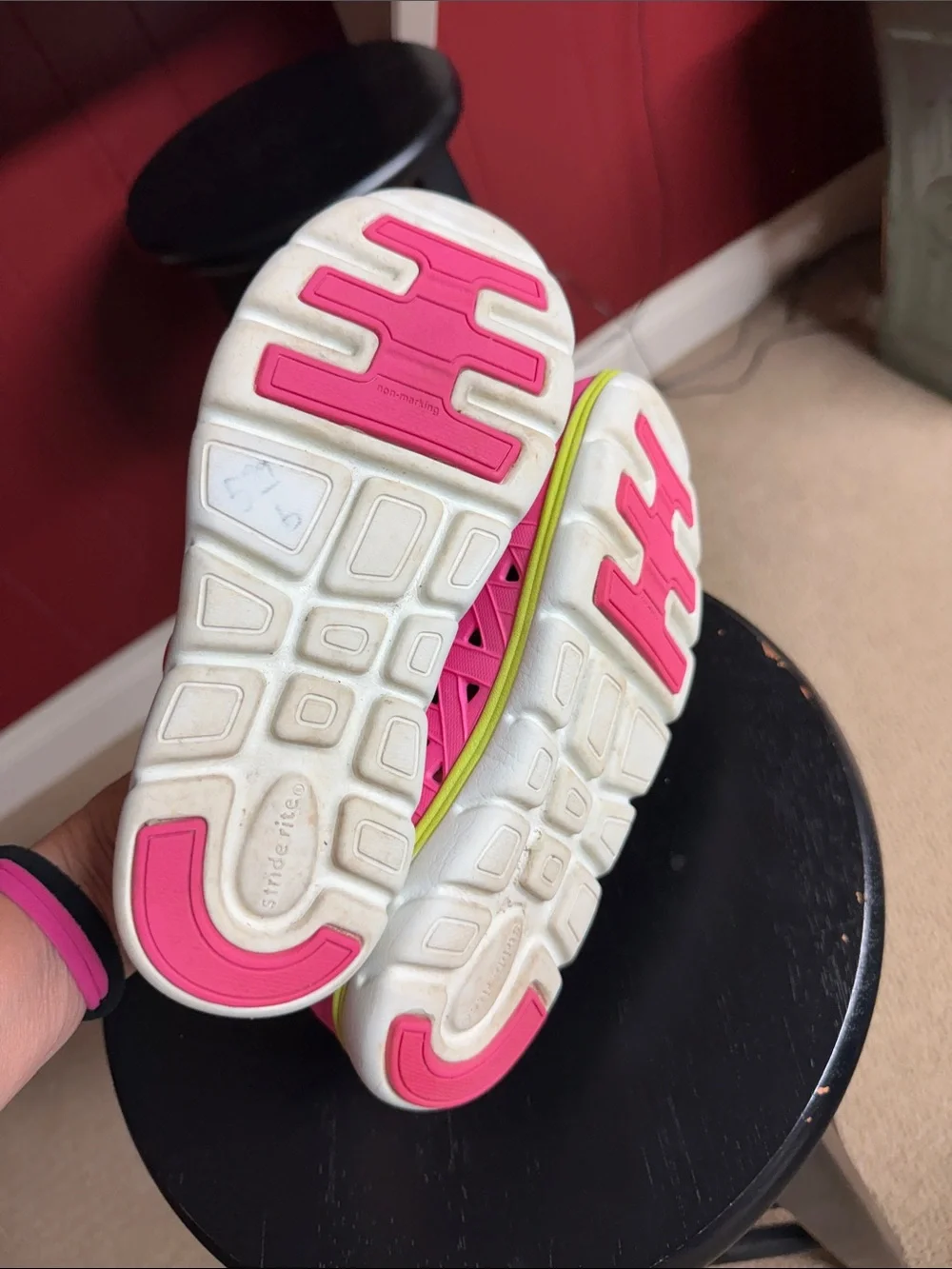 Stride Rite Kids' Pink and Neon Green Water Shoes